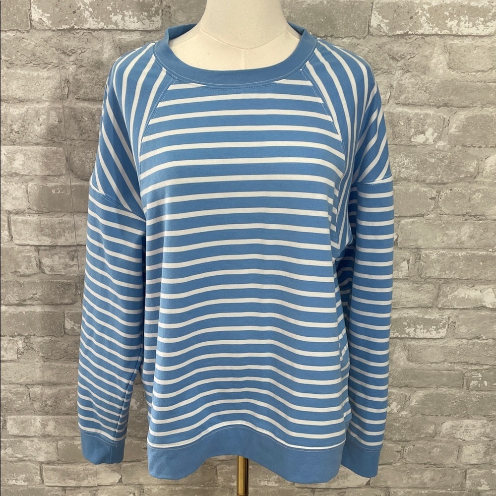 44 degrees North Striped Blue and White Women's Sweatshirt